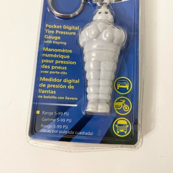 Michelin Pocket Keyring Digital Tire Pressure Gauge 3 Inch Tall - Picture 15 of 15